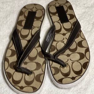 Women Coach thong sandals